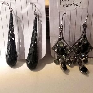 Two pairs of Gothic earrings